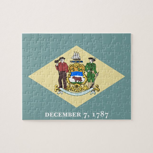 Flag of Delaware Jigsaw Puzzle (Horizontal)