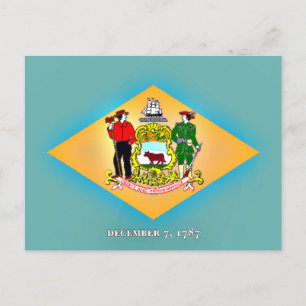 Flag of Delaware Postcard