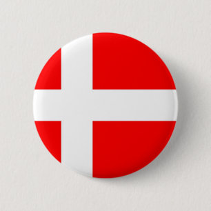 Flag of Denmark 2 Inch Round Button