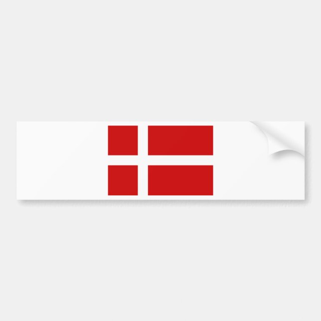 Flag of Denmark Bumper Sticker (Front)
