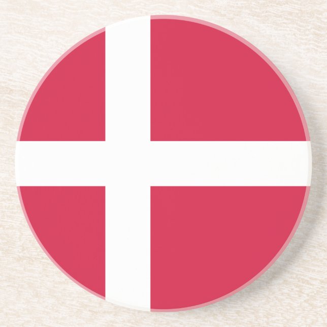 Flag of Denmark Coaster (Front)