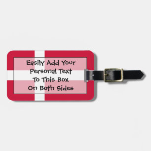 Flag of Denmark Easy ID Personal Luggage Tag