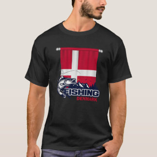 Flag Of Denmark - Fishing In Denmark T-Shirt