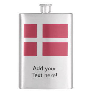 Flag of Denmark Hip Flask