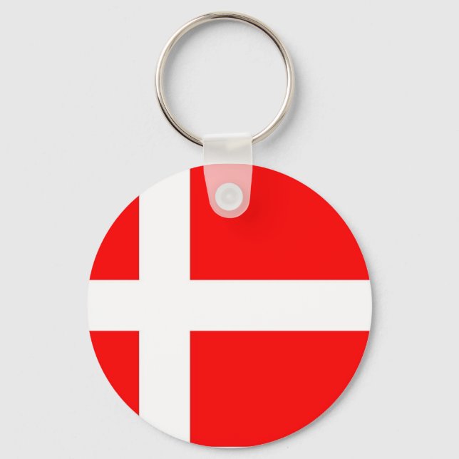 Flag of Denmark Keychain (Front)