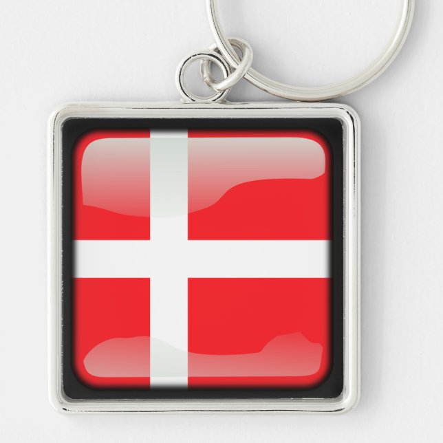 Flag of Denmark Keychain (Front)
