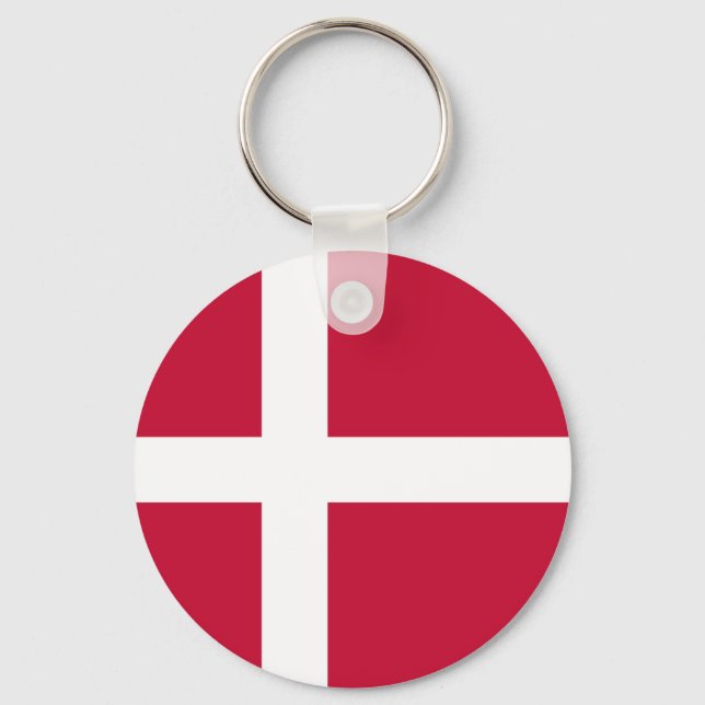 Flag of Denmark Keychain (Front)