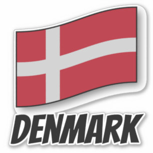 Flag of Denmark, labelled