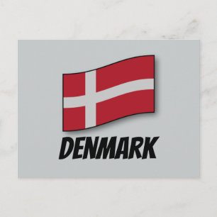 Flag of Denmark, Labelled Postcard