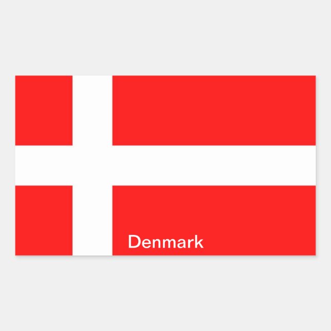 Flag of Denmark Sticker (Front)