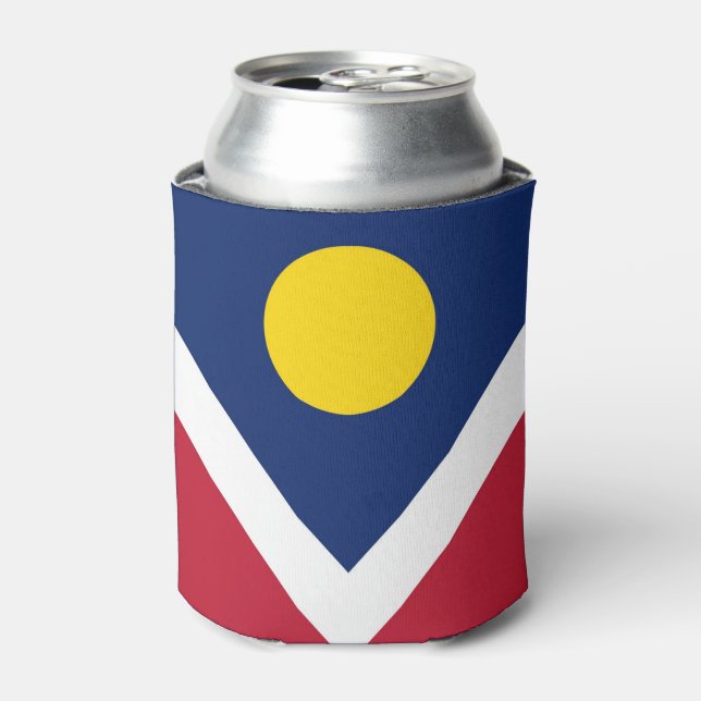 Flag of Denver, Colorado Can Cooler (Can Front)