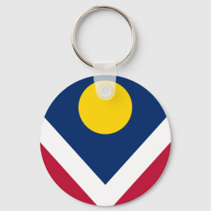 Flag of Denver, Colorado Keychain