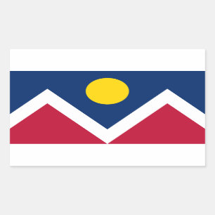 Flag of Denver, Colorado, USA Sticker