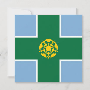 Flag of Derbyshire (County of England, UK) Card