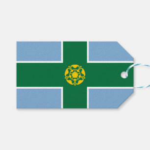 Flag of Derbyshire (County of England, UK) Gift Tags