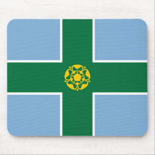 Flag of Derbyshire (County of England, UK) Mouse Pad