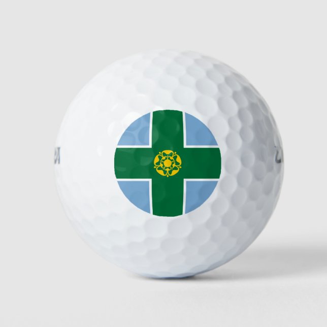 Flag of Derbyshire  Golf Balls (Front)