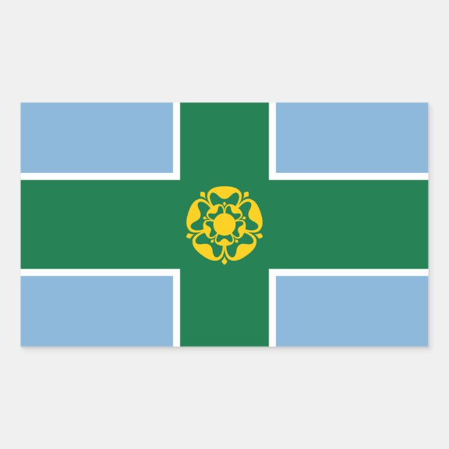 Flag of Derbyshire Sticker (Front)
