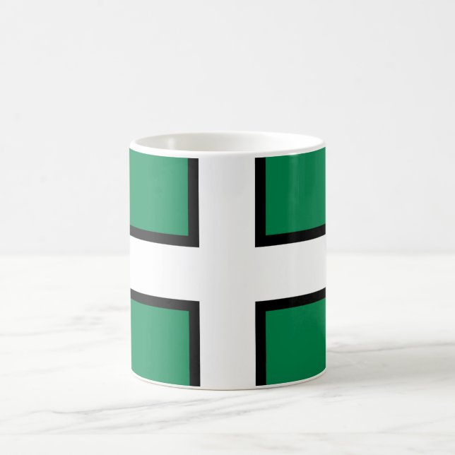 Flag of Devon (UK county) Coffee Mug (Center)