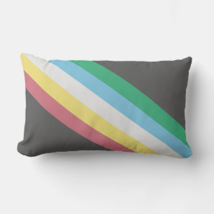 Flag of Disability Pride Lumbar Pillow