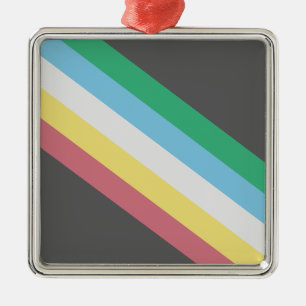 Flag of Disability Pride Metal Ornament