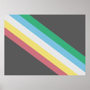 Flag of Disability Pride Poster