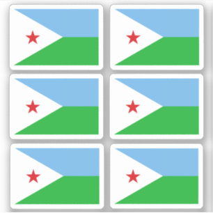 Flag of Djibouti - a collection Sticker