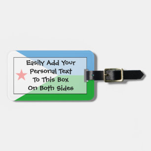 Flag of Djibouti Easy ID Personal Luggage Tag