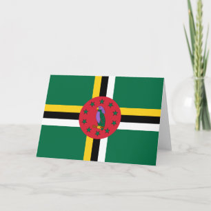 Flag of Dominica Card
