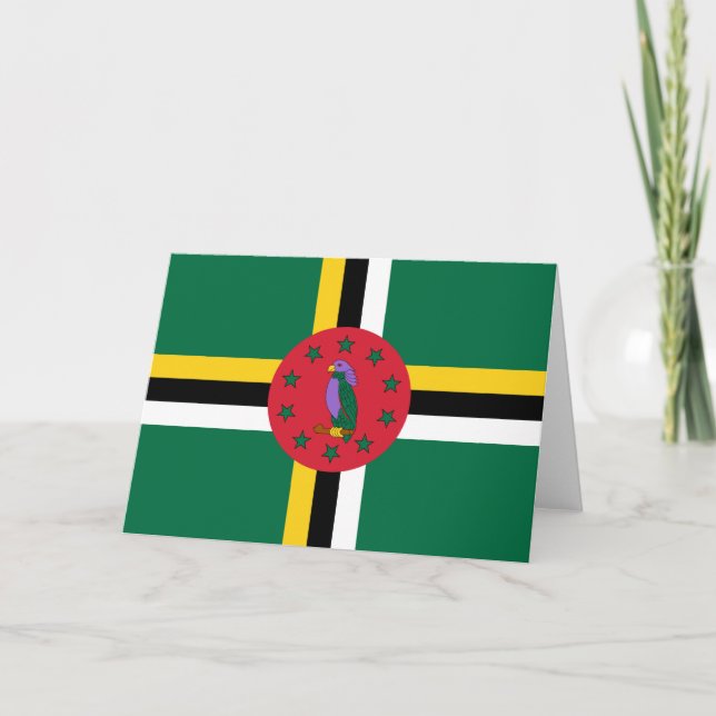 Flag of Dominica Card (Front)