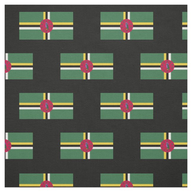 Flag of Dominica Fabric (Swatch)