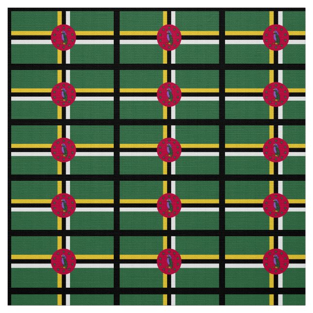 Flag of Dominica Fabric (Swatch)