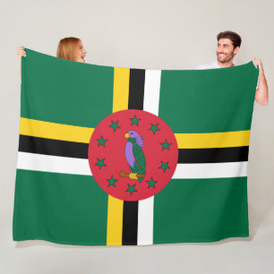 Flag of Dominica Fleece Blanket