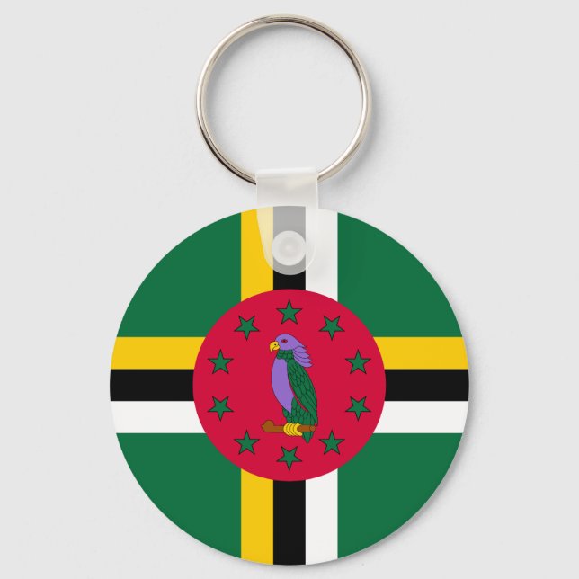 Flag of Dominica Keychain (Front)