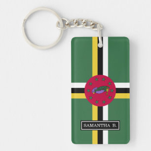 Flag of Dominica Keychain