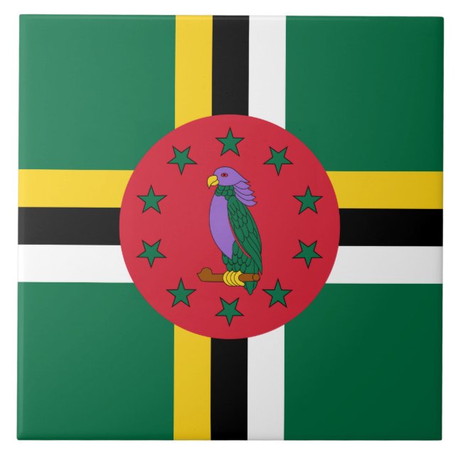 Flag of Dominica Tile (Front)