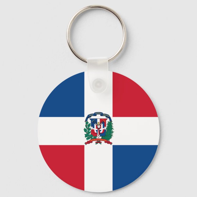 Flag of Dominican Republic Keychain (Front)
