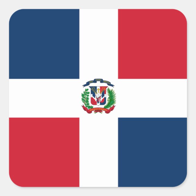 Flag of Dominican Republic Label (Front)