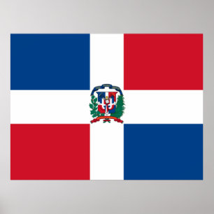 Flag of Dominican Republic Poster