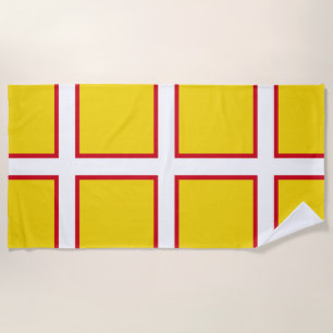 Flag of Dorset  Beach Towel
