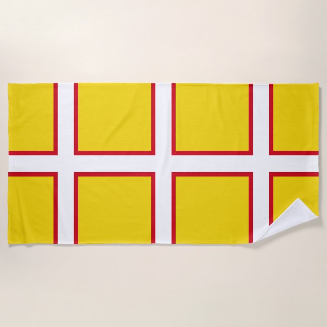 Flag of Dorset  Beach Towel (Front)