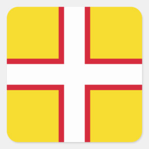 Flag of Dorset Square Sticker