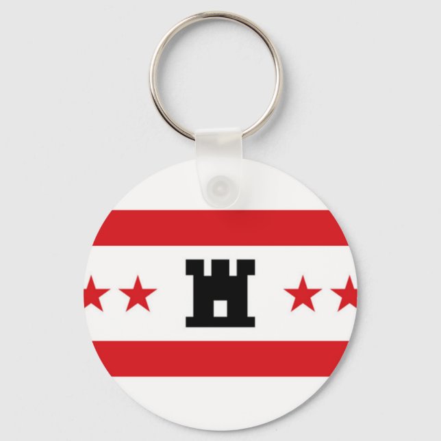 Flag of Drenthe Keychain (Front)
