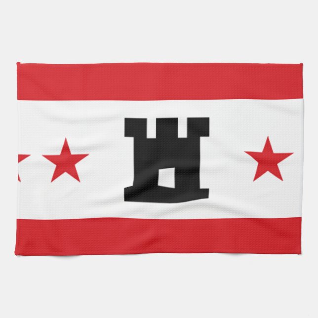 Flag of Drenthe Kitchen Towel (Horizontal)