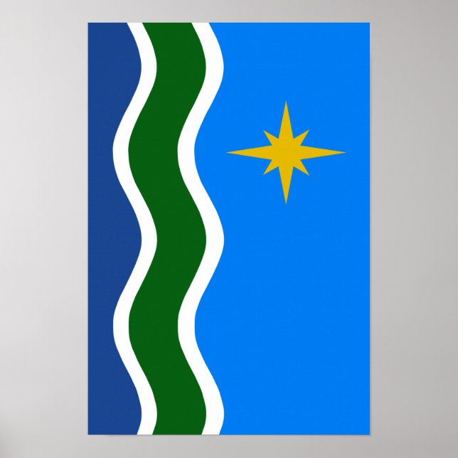 Flag of Duluth, MN Poster (Front)