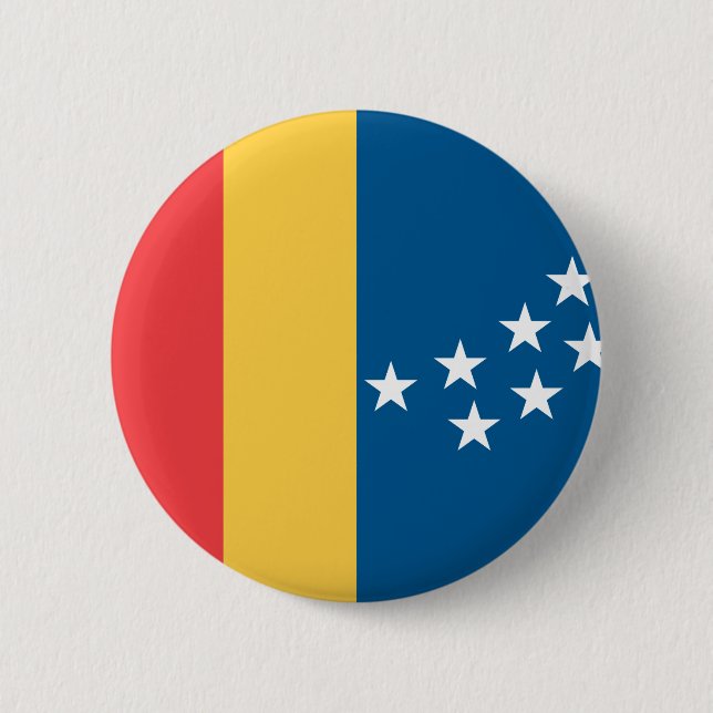 Flag of Durham, North Carolina 2 Inch Round Button (Front)