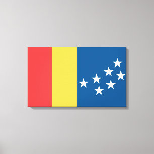Flag of Durham (North Carolina, USA) Canvas Print