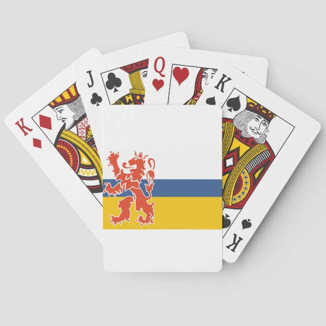 Flag of Dutch Limburg Playing Cards (Back)