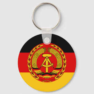 Flag of East Germany - Flagge der DDR (GDR) - NVA Keychain