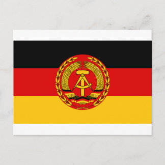Flag of East Germany - Flagge der DDR (GDR) - NVA Postcard